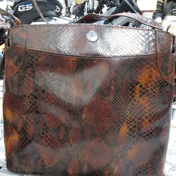 Valentino Handbags - Stunning Vintage Valentino Red Snakeskin Handbag Purse Crossbody COA authentic